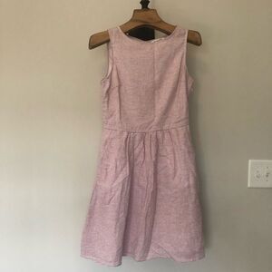 Beach lunch Lounge striped fit and flare dress.